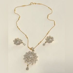 American Diamond pendant set